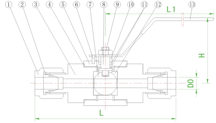 Q91F-64P����ʽ���y�Y(ji��)��(g��u)�D��